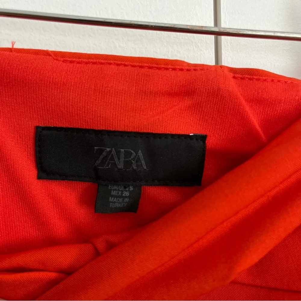 Zara Red Strapless Mini Dress - Picture 8 of 9